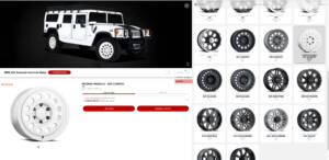screenshot of 1998 am general hummer base white